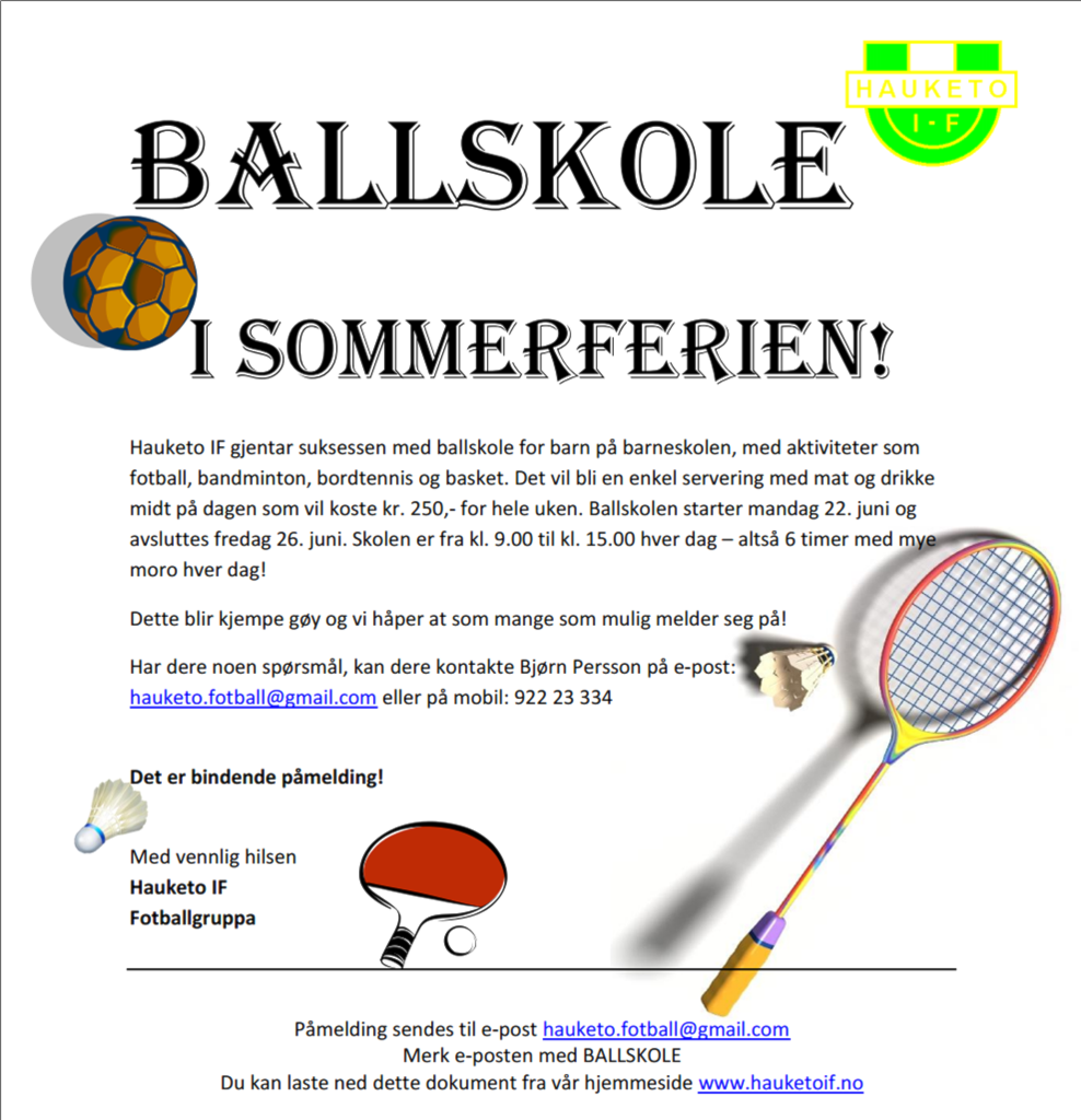 Hauketo IF Ballskolen 2015